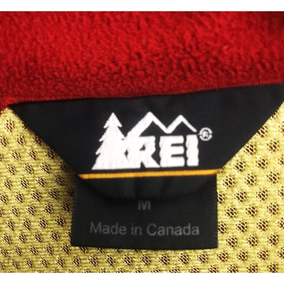 REI Softshell Hiking Vented Burnt Fleece Jacket - Picture 4 of 6